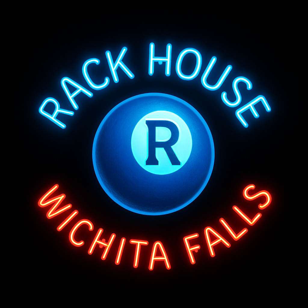 Rack House neon logo